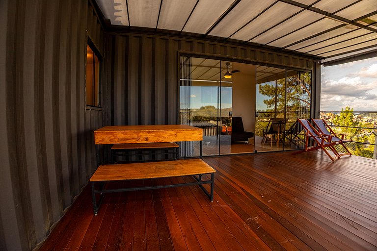 Container privativo com vista no Roteiro do Vinho